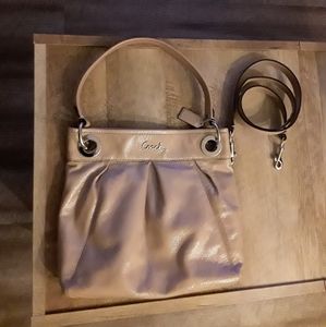 Coach Nude Patent Leather Satchel Purse